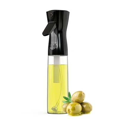 Imagen de Pulverizador Aceite. Spray Aceite Cocina 300 ml Dispensador de en Botella Dosificador Oliva Vaporizador y Vinagre para Cocinar (1 Black, Negro)