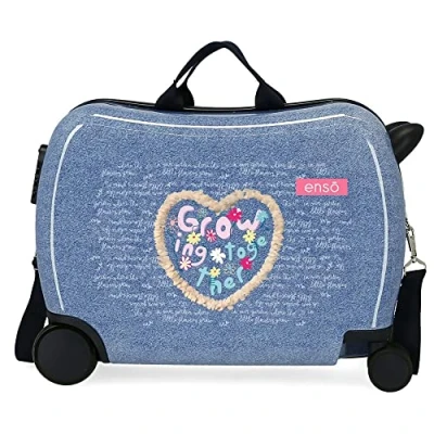 Imagen de Enso Together Growing Maleta Infantil Azul 50x38x20 cms Rígida ABS Cierre de combinación lateral 34L 1,8 kgs 4 Ruedas Equipaje Mano