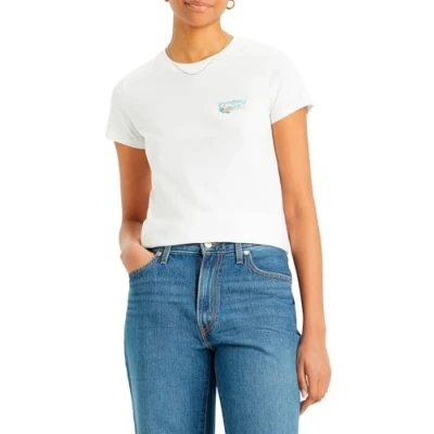 Imagen de Levi&#039;s The Perfect Tee Camiseta, Waves Ashore Bw Fill, XS Mujer