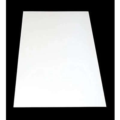 Imagen de Placa de plástico ABS color blanco, 1000 x 490 mm, grosor 4 lámina protectora unilateral