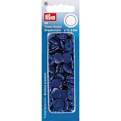 Imagen de Prym 393116 1 Sujetadores A Presión, Azul Real, 12,4 mm, 30