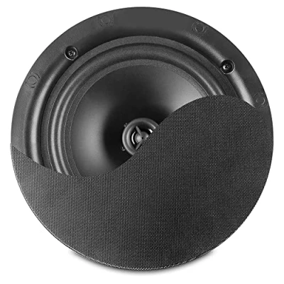 Imagen de Power Dynamics NCSP6B Altavoz de Techo (100 V, 6,5 Pulgadas, 30 W, Rejilla metálica, con Sistema fijación rápida), Ideal para instalación pública