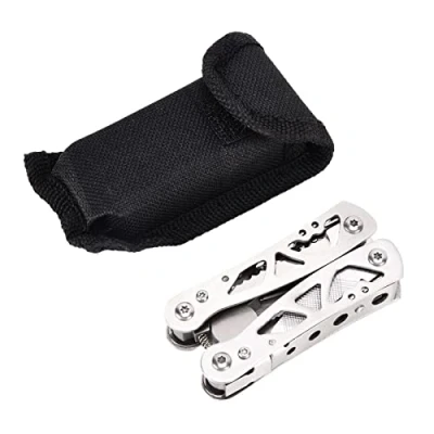 Imagen de YUUGAA Alicates Multiherramienta, 9 en 1 Multiherramienta Herramienta de Bolsillo Multiusos Plegable para Supervivencia al Aire Libre Camping Caza Senderismo