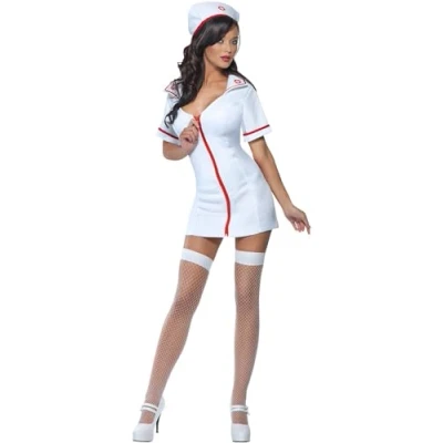 Imagen de Smiffys Disfraz Fever de enfermera, con vestido y gorro