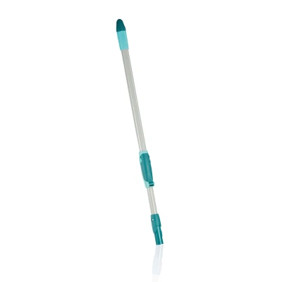 Imagen de Leifheit palo de acero, telescópico 75 a 135 cm con conexión Click System, extensible limpieza cabezal antideslizamiento
