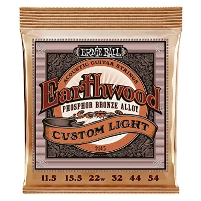Imagen de Ernie Ball Earthwood Custom Light Phosphor Bronze. Cuerdas para guitarra acústica. Calibre 11.5 54