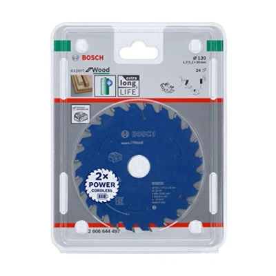 Imagen de Bosch Professional Disco de sierra circular Expert for Wood (madera, 120 x 20 1,7 mm, 24 dientes, accesorio sin cable)