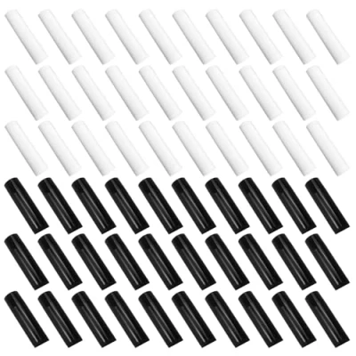 Imagen de 60 Piezas Tubo Balsamo Labio,Recargable DIY Envases de Labios Brillo, Recipiente para Bálsamo Labial,Estuche Desodorante Mujeres Niñas Maquillaje(30 Blancas, 30 Negras)
