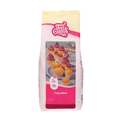 Imagen de FunCakes Preparado para Cupcakes: Fácil de Usar, Cupcakes Perfectamente Uniformes, Mini o Pasteles, Sabor a Vainilla, Calidad Pastelería, Halal. 1 Kg. 1000 g