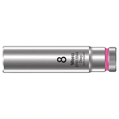 Imagen de WERA 05004505001 8790 HMA Deep 8,0 Llave de vaso larga con arrastre 1/4&quot;