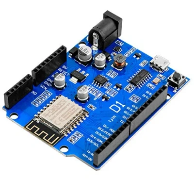 Imagen de AZDelivery Modulo D1 R1 WiFi ESP8266MOD 12 F Placa de Desarrollo Internet Las Cosas Compatible con Arduino E Book Incluido!