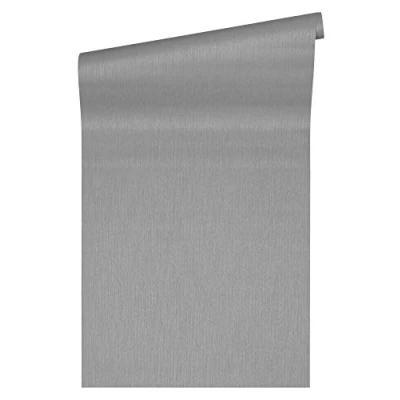 Imagen de Papel pintado Versace Liso tejido no 10.05 m x 0.70 Gris Fabricado en Alemania 343274 34327 4