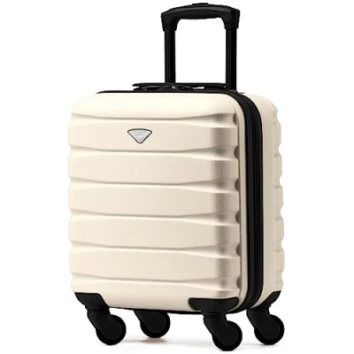 Imagen de Flight Knight Maleta Rigida Ligera de 4 Ruedas, Equipaje Mano Aprobado para Mas 100 Aerolineas como British Airways, Ryanair y easyJet Gratis 45x36x20cm