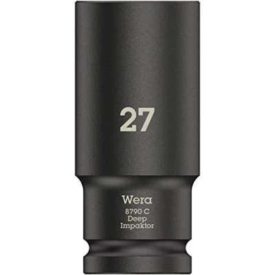 Imagen de Wera 05004840001 8790 C Impaktor Deep Llave de vaso con arrastre 1/2&quot;, Negro, 27.0 x 83.0 mm