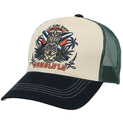 Imagen de King Kerosin Tiki Surf Shop Hombre Gorra Multicolor 60% algodón, 40% poliéster