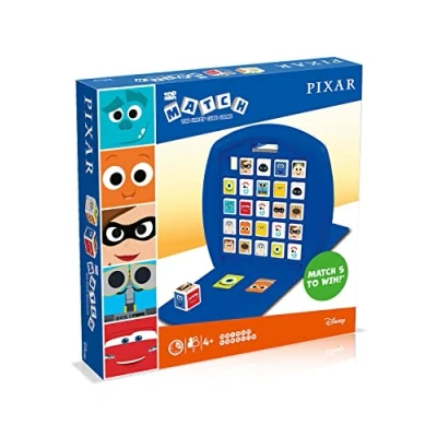 Imagen de Top Trumps Match Disney Pixar Juego De Mesa, Juegos Infantiles, Conecta 5 Dados Iguales En Tu Propio Tablero, Memoria 4 Años, Para 2 Jugadores