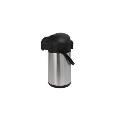 Imagen de METRO Professional Airpot Jarra de Bomba 1,9 litros vacío Termo Dispensador Bebidas Acero Inoxidable Mate Cafetera Doble Pared también para Uso Comercial