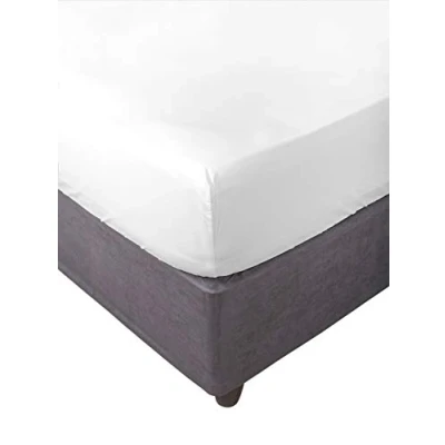 Imagen de Miracle Home Ajustable Elástica Sábana Bajera, Cama 135, Blanco