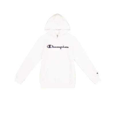 Imagen de Champion Legacy Boy Big Logo Hoodie, Sudadera con Capucha Niños, White (WW001),
