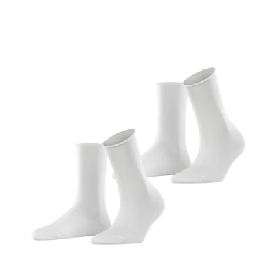 Imagen de ESPRIT Basic Pure 2 Pack W SO algodón unicolor pares, Calcetines Mujer, Blanco (White 2000), 35 38