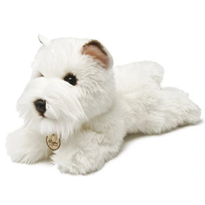 Imagen de Miyoni Perro Westie de Peluche, 21 cm, Color Blanco (Aurora World 13127)