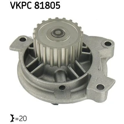 Imagen de SKF VKPC 81805 Bomba de agua para accionamiento con correa trapecial AUDI: 100 C4 Berlina