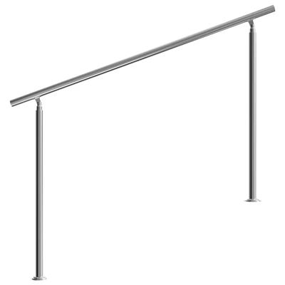 Imagen de Monzana Pasamanos para Escaleras 160cm Acero inoxidable Barandilla Interior Exterior Baranda Redonda