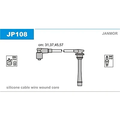 Imagen de JANMOR JP108 Juego de Cables Encendido HYUNDAI: Coupe II, COUPE, Tucson, KIA: CARENS 2, Cerato Berlina, cee‘d I Hatchback