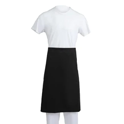 Imagen de Nextday Catering A968 Regular cintura delantales, con revestimiento de teflón, polialgodón, 30 &quot;de largo x 36 ancho, negro