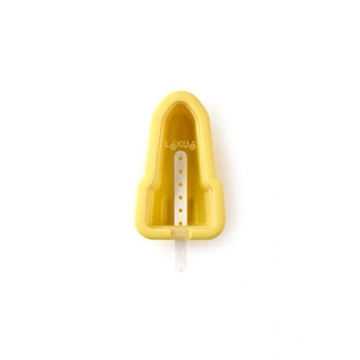 Imagen de Lékué Molde Helado icónico Cohete, Silicona Platino Amarillo, 1 Unidad