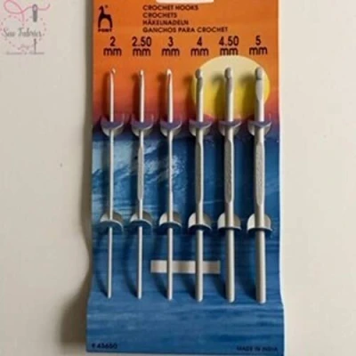 Imagen de Pony Agujas de Ganchillo Aluminio, Multicolor, 10 x 5 22.5 cm