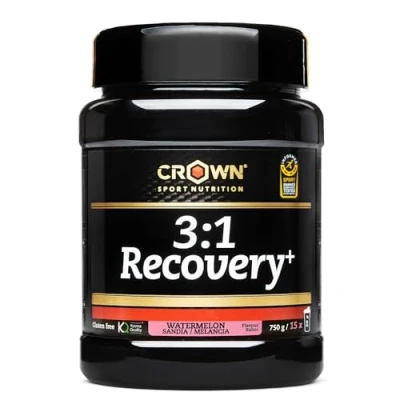 Imagen de Crown Sport Nutrition 3:1 Recovery+, recuperador muscular con aislado de proteína Whey. Rápida asimilación y alto contenido en aminoácidos (Bote 750g, Sandía)