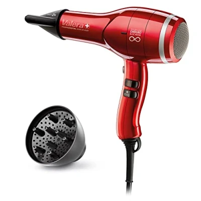 Imagen de Valera Swiss Air4Ever Eq Secador De Pelo Iónico Profesional Resistente, Potente, Motor Digital, Sistema Sanify Purificación Aire, Optimización Inteligente Flujo 2400 Watt, Rojo