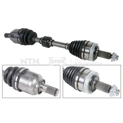 Imagen de SNR DK84.013 Árbol de transmisión Eje delantero, izquierda 671mm con apoyo caucho HYUNDAI: ix35