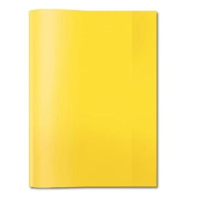 Imagen de HERMA 7491 fundas A4 transparentes amarillas para cuadernos, 25 unidades, de polipropileno resistente y lavable, juego cuadernos escolares, colores