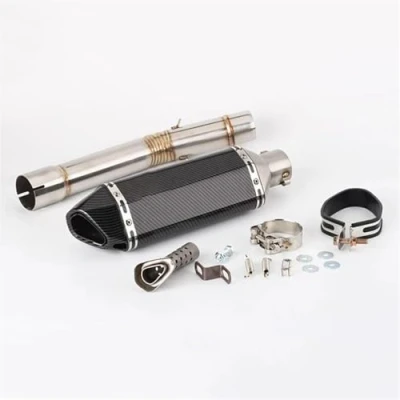 Imagen de Silenciador terminal Tubo De Conexión Del Sistema Escape Para Motocicleta, Acero Inoxidable, Deslizante Y&amp;amaha YZF R6 1998 2005(Type A)