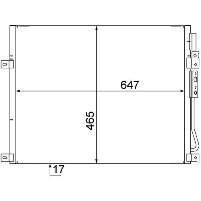 Imagen de MAHLE ORIGINAL AC 564 000S Condensador sin secador 627, 647 JEEP: GRAND CHEROKEE 3, Commander