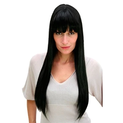 Imagen de WIG ME UP Peluca, negro, largo, Flequillo 3113 1B aprox.65 cms