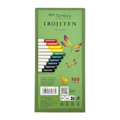 Imagen de Tombow Set de 10 Lápices Colores Premium Para Adultos con Vivos dibujo profesional Perfecto Degradados y Texturas IROJITEN Volumen 2