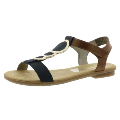 Imagen de Rieker 64278, Sandalias Mujer, Blue, 38 EU