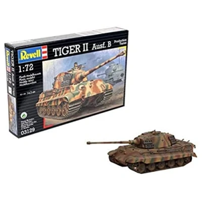 Imagen de Revell Tiger II Ausf. B Maqueta Kit de Construcción, Escala 1:72, Multicolor (03129)