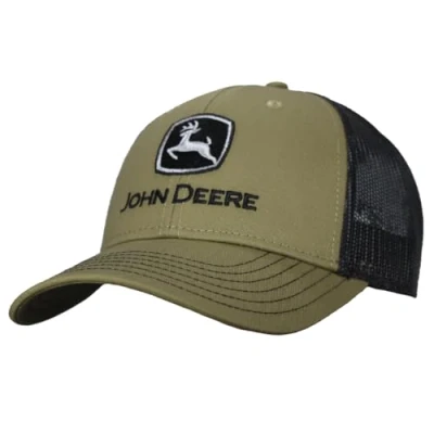 Imagen de John Deere Twill Trucker Hat Mesh Baseball Cap Olive Os