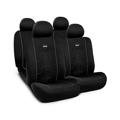 Imagen de Momo SC021BG Cubreasiento negro/gris delante y detrás