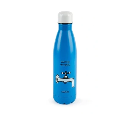 Imagen de Excelsa Monopoly Botella Térmica, 50 Cl., Azul, Acero Inoxidable