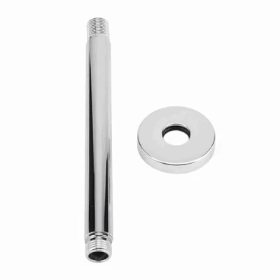 Imagen de Brazo De La Ducha Montado En Pared Acero Inoxidable Top Redondo Armas Extensión Tubos Para Baño Accesorios Cabezal Techo(20 cm)