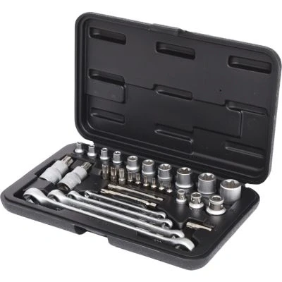 Imagen de KS TOOLS 911.4302 Juego de tubos Torx Acero cromo vanadio 1/2, 1/4, 3/8 sin función trinquete cuadrado