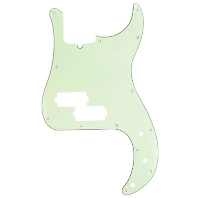 Imagen de Musiclily Pro 13 Agujeros Estilo Moderno P Bass Pickguard Golpeador para Bajo Precision de Fabricación Americana 4 Cuerdas,3 capas Mint Green