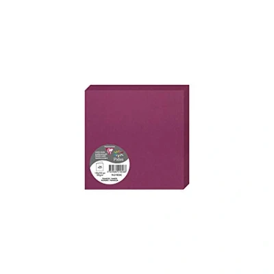 Imagen de Clairefontaine 21826 C Pollen Pack de 25 Sobres dípticas 13,5 X cm Frambuesa