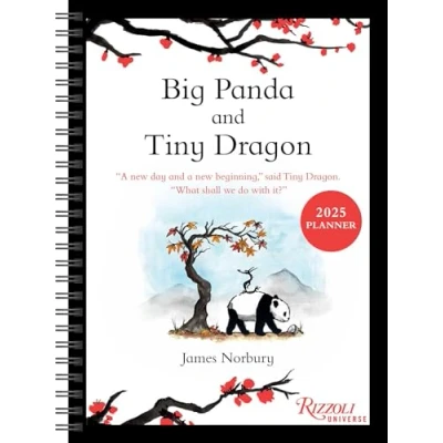 Imagen de Big Panda And Tiny Dragon 12 month 2025 Planner Calendar