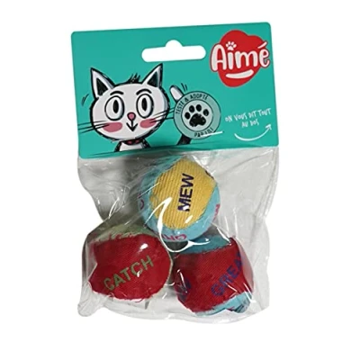 Imagen de Aimé Pelotas Yute 3 Unidades, Multicolor